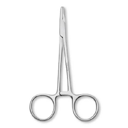 Medline - Needle Holder 5 Inch Length Diamond Serrated Jaw Finger Ring Handle - 66860