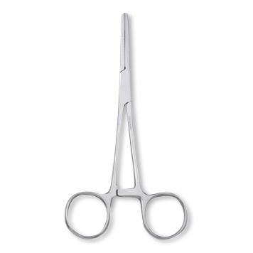 Centurion - Hemostatic Forceps Rochester-Pean 6-1/4 Inch Length Floor Grade Stainless Steel Sterile Ratchet Lock Finger Ring Handle Straight Serrated Tips - TRI66740