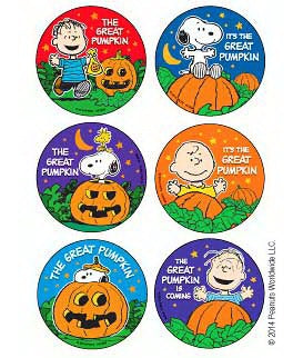 Medibadge 75 Per Unit Peanuts - The Great Pumpkin Sticker - F2068P