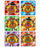 Medibadge Kids Love Stickers 75 Per Unit Foil Turkey Characters , Assorted Sticker - F2073P