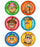 Medibadge Kids Love Stickers 90 Per Unit Happy Fall Faces , Assorted Sticker - F2074P