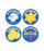 Medibadge Kids Love Stickers 90 Per Unit Happy Hanukkah , Assorted Sticker - W2029P