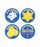 Kids Love Stickers - 90 per Unit Happy Hanukkah , Assorted Sticker - W2029P