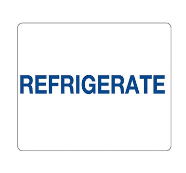 Health Care Logistics Indeed Pre-Printed Label Auxiliary Label REFRIGERATE White 3/8 X 1-5/8 Inch - 2749