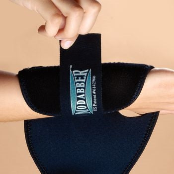 Patterson Medical Supply Kuhl Modabber Wrist Brace Palmar Stay / Wraparound Neoprene / Aluminum Left Hand Black Long - 55476401