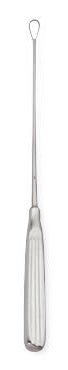 Centurion - Uterine Curette Sims 11 Inch Length Hollow Handle with Grooves Size 3 Tip Sharp Teardrop Loop Tip - I67765