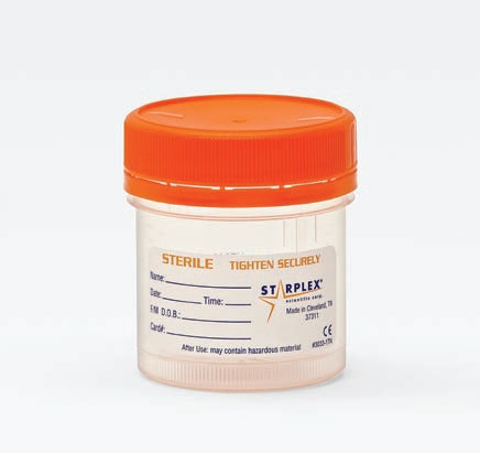 Starplex Scientific Corporation LeakBuster 3 Specimen Container Screw Cap 90 mL (3 oz.) Sterile - TW902-O