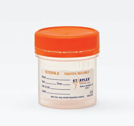 LeakBuster 3 - Specimen Container 90 mL (3 oz.) Screw Cap Patient Information OR Sterile - TW902-O