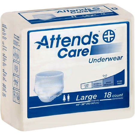 Attends Healthcare Products AttendsCare Adult Absorbent Underwear Pull On Large Disposable Moderate Absorbency - APV30100