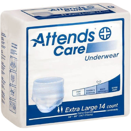 Attends Healthcare Products AttendsCare Adult Absorbent Underwear Pull On X-Large Disposable Moderate Absorbency - APV40100