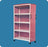 Standard Line - Linen Cart with Cover 4 Shelves PVC 3 Inch Twin Casters - VL LC4 L