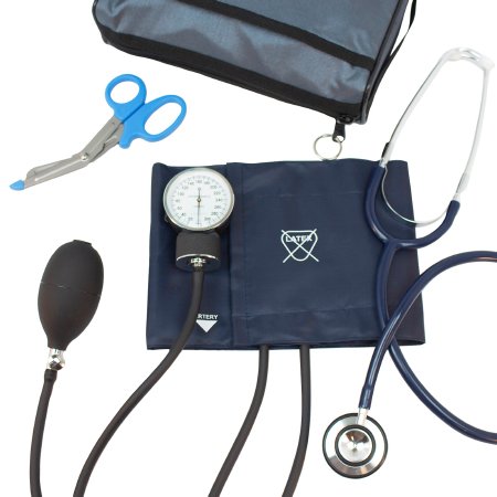 Proscope - Aneroid Sphygmomanometer Combo Kit Combo Kit Size 11 Nylon Cuff 21 Inch Stethoscope Tube Dual Head Stethoscope - 776-670-11ANFE
