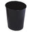 Lagasse Rubbermaid Commercial Products Trash Can 26 Quart Round Black Powder Coated Steel Open Top - RCPWB26BKCT