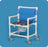 IPU IPU Commode / Shower Chair ipu Mesh Back - VL OF9250 OS B