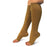 Jobar International North American Health and Wellness Compression Socks Knee High Large Beige Open Toe - JB6963L-BGE