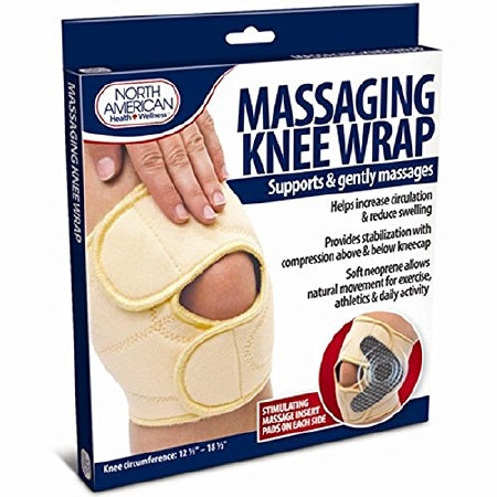 Jobar International North American Health & Wellness Knee Wrap Velcro Closures 12-1/2 to 18-1/2 Inch Left or Right Knee - JB7422