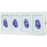 Quad with Dividers - Glove Box Holder Horizontal or Vertical Mounted 4-Box Capacity White 3.81 X 10.00 X 21.19 Inch Powder-Coated Metal - GL004-0413