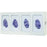 Bowman Manufacturing Quad with Dividers Glove Box Holder Horizontal or Vertical Mount 4-Box White 3.81 X 10.00 X 21.19 Inch Powder Coated Metal - GL004-0413-DISP