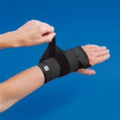 Patterson Medical Supply Rolyan Wrist Support Elastic Left Hand Black Medium - A914L