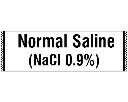 Shamrock - Drug Label Anesthesia Label NORMAL SALINE / (NaCl 0.9%) White 1/2 X 1 Inch - SA-3242
