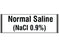 Shamrock - Drug Label Anesthesia Label NORMAL SALINE / (NaCl 0.9%) White 1/2 X 1 Inch - SA-3242
