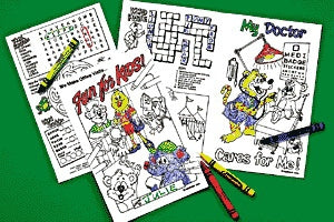 Medibadge Kids Love Stickers 100 Per Unit Medical Coloring Sheet Coloring Book 8.5 X 11 Inch - 4010