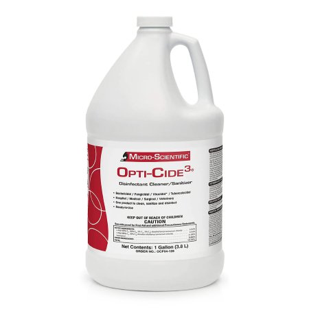 Opti-Cide3 - Surface Disinfectant Cleaner Broad Spectrum Manual Pour Liquid 1 gal. Jug Alcohol Scent NonSterile - NEMSI1