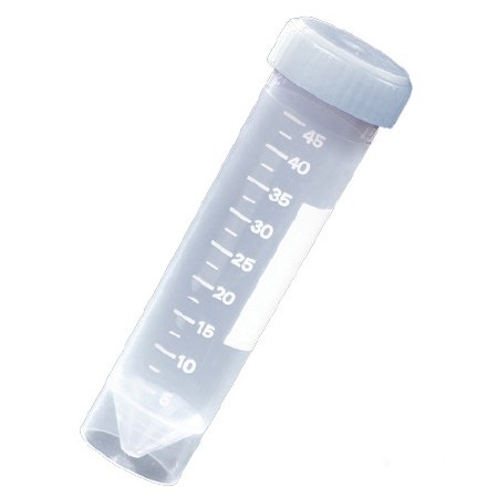 Globe Scientific - Transport Tube Conical Bottom, Skirted Plain 30 X 115 mm 50 mL Without Color Coding Screw Cap Polypropylene Tube - 6255MF