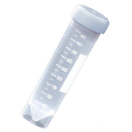 Globe Scientific Transport Tube Conical Bottom, Skirted Plain 30 X 115 mm 50 mL Without Color Coding Screw Cap Polypropylene Tube - 6255MF