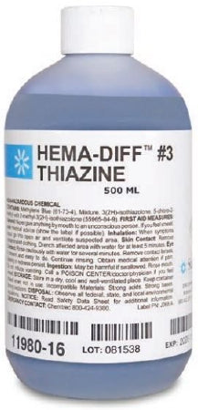 Hema-Diff No. 3 - Thiazine Solution 16 oz. - 11980-16