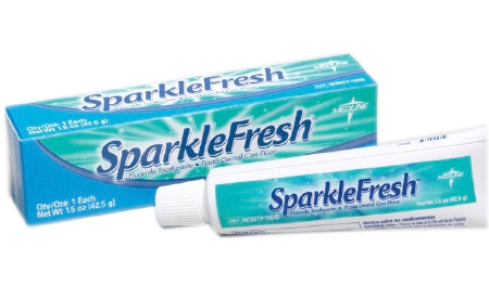 SparkleFresh - Toothpaste Mint Flavor 0.6 oz. Tube - Medline - NONTP6I