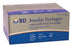 Becton Dickinson BD Ultra-Fine Insulin Syringe with Needle 0.5 mL 30 Gauge 1/2 Inch Attached Needle Without Safety - 328466