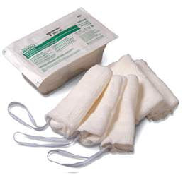 Cardinal Surgical Laparotomy Sponge Cotton 3 X 17 Inch 100 Count Tray Sterile - 4048-
