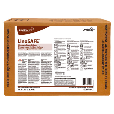 Lagasse LinoSAFE Floor Stripper Liquid 5 gal. Box Solvent Scent - DVS100867442