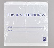 Elkay Plastics Elkay Plastics Patient Belongings Bag 20 X 20 Inch LDPE Drawstring Closure White - PB20203DSW