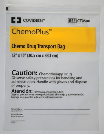 ChemoPlus - Chemo Drug Transport Bag Clear Bag 12 X 15 Inch - 9491