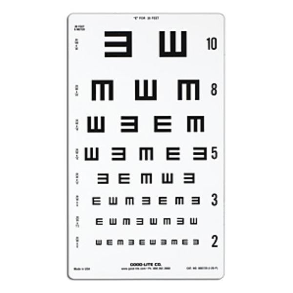 Good-Lite Co Chart Eye Illiterate Ea - 800729