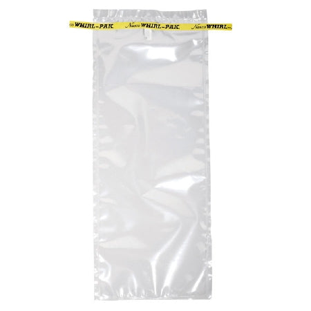 Nasco Whirl-Pak Specimen Transport Bag 6 X 15 Inch Polyethylene Unprinted Wire Tab Closure 1,242 mL (42 oz.) Sterile - B01027WA