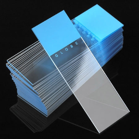 Diamond White Glass - Microscope Slide 25 X 75 X 1 mm Blue Frosted End - 1380-50B