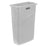 ULINE - Trash Can 23 gal. Rectangular Gray LLDPE Open Top - H-5148GR