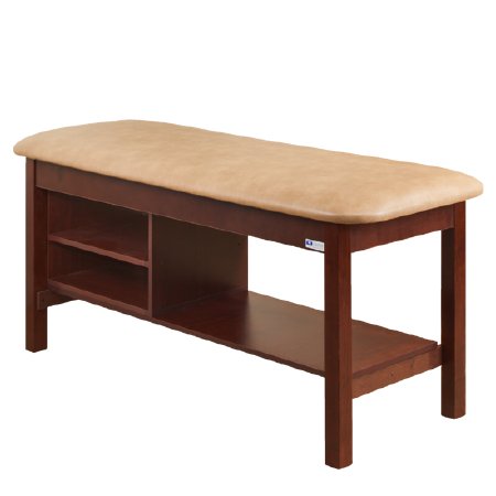 Classic Series - H-Brace Treatment Table with Shelving - 300-30-005-1DC-3DT