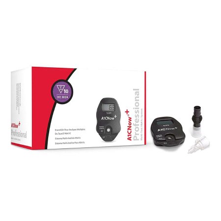 A1CNow+ - Rapid Test Kit Diabetes Management HbA1c Test Whole Blood Sample 10 Tests - 3024