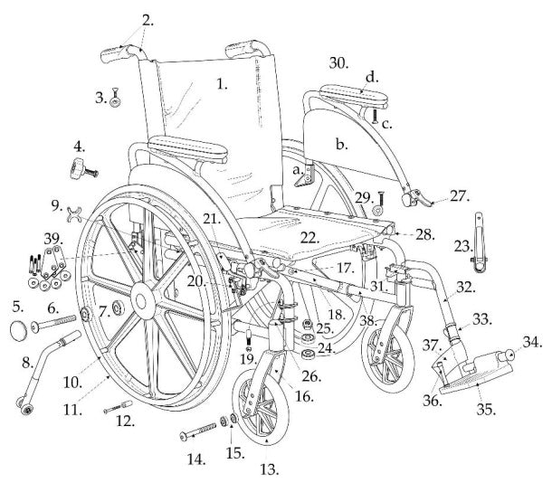 Caster Axle Bolt