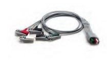 Mindray USA - Mobility ECG Wire 24 Inch, 5-Leads, Pinch Leads, Reusable For DPM 6, DPM 7, Panorama, Passport 2, Passport V, Spectrum, Spectrum OR, V12, V21, Passport 8, Passport 12, T1 Patient Monitor - 0012-00-1514-02