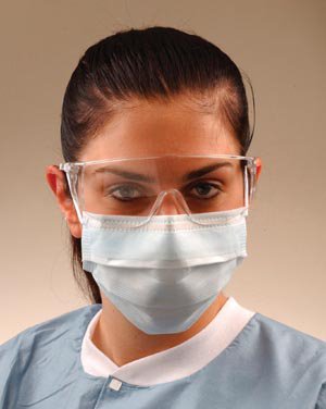 Crosstex Ultra Procedure Mask Pleated Earloops Adult White - GCFCXS