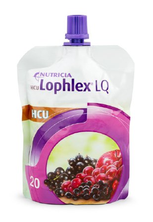 Nutricia North America HCU Lophlex LQ Homocystinuria Oral Supplement Mixed Berry Flavor 4.2 oz. Pouch Ready to Use - 82111