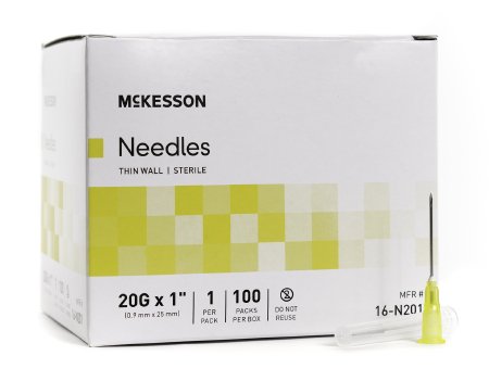 McKesson McKesson Hypodermic Needle Without Safety 20 Gauge 1 Inch - 16-N201