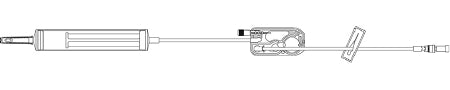 ICU Medical PlumSet Administration Set 10 Drops / mL Drip Rate 110 Inch Tubing - 1421128
