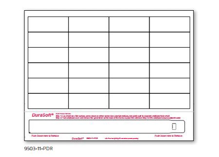 DuraSoft - Identification Wristband with Extender Laser Print Adhesive Closure Without Legend - 9503-11-PDR