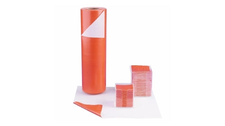 Cardinal Bio-Check Biohazard Wipe Standard Absorbency White / Orange NonSterile Cellulose / Polyethylene 4 X 4 Inch Disposable - A9494-2